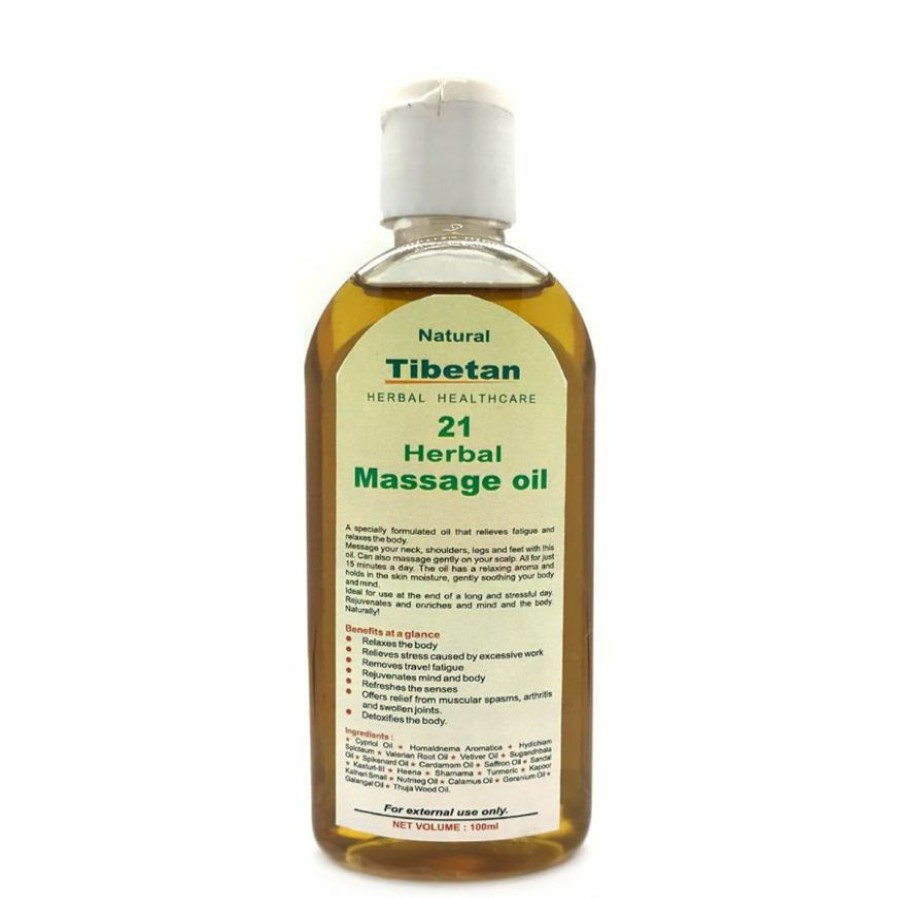 Luonnolliset Oljyt Tuotemerkkejä | Natural Tibetan 21 Herbal Massage Oil