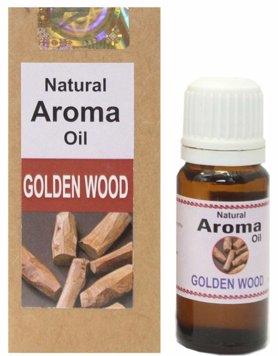 Tuoksuoljyt Ja &Lyhdyt Tuotemerkkejä | Tuoksuoljy Golden Wood 10Ml Natural Aroma Oil