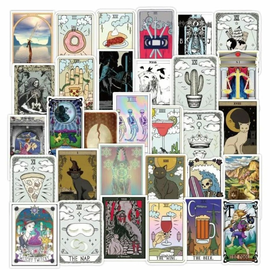 Koristemagneetit & Tarrat Tuotemerkkejä | Tarrat Setti 50 Kpl Tarot