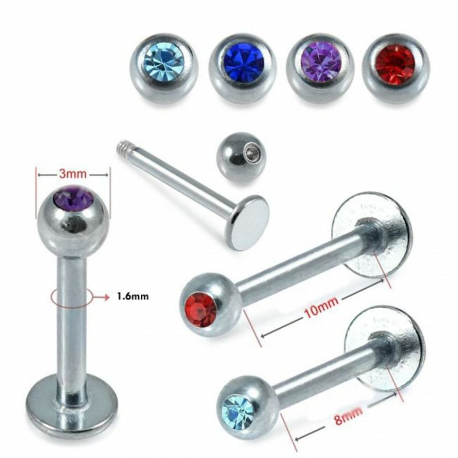 Lavistyskorut& Venytykset& Laajennukset... Tuotemerkkejä | Labret Kirurginteras Kivi 1.6Mm